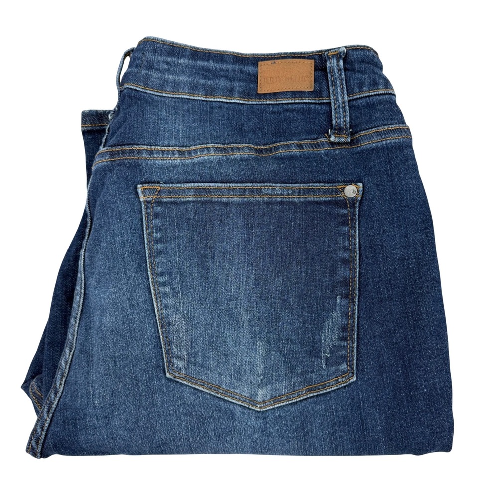 Judy Blue Flare Jeans Womens 18W Dark Wash Excellent HB2524 Stretch Minimalist